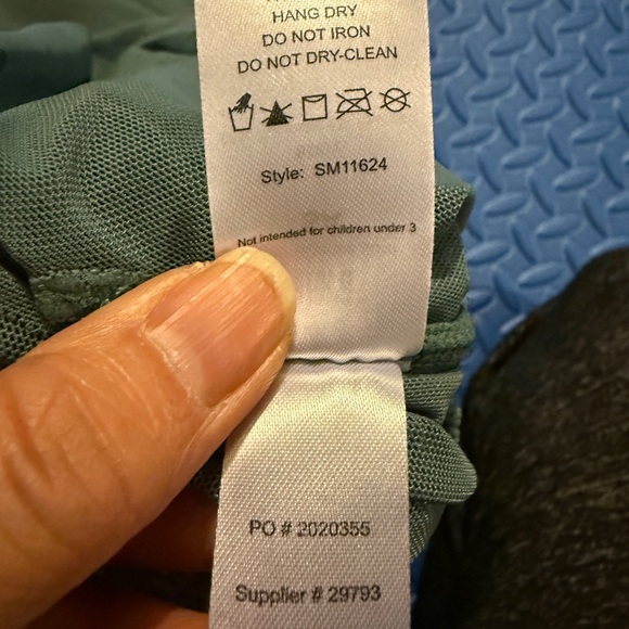 Balera Leotard Dance Set in Grey and Green - Picture 8 of 8